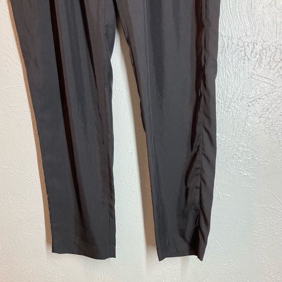 Helmut Lang Dress Pants Gray Tapered Leg Pleated High Waisted Loden size 2 - Picture 3 of 15